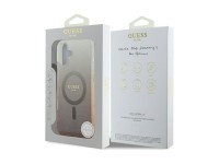 Funda Guess IML Glitter Gradient MagSafe para iPhone 16 - Marrón Funda Guess IML Glitter Gradient MagSafe para iPhone 16 - Marrón
