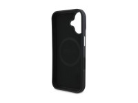Capa Guess Granulada com Triângulos e MagSafe para iPhone 16 - preta Capa Guess Granulada com Triângulos e MagSafe para iPhone 16 - preta