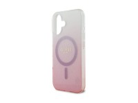 Capa Guess IML Glitter Gradient MagSafe para iPhone 16 - Rosa