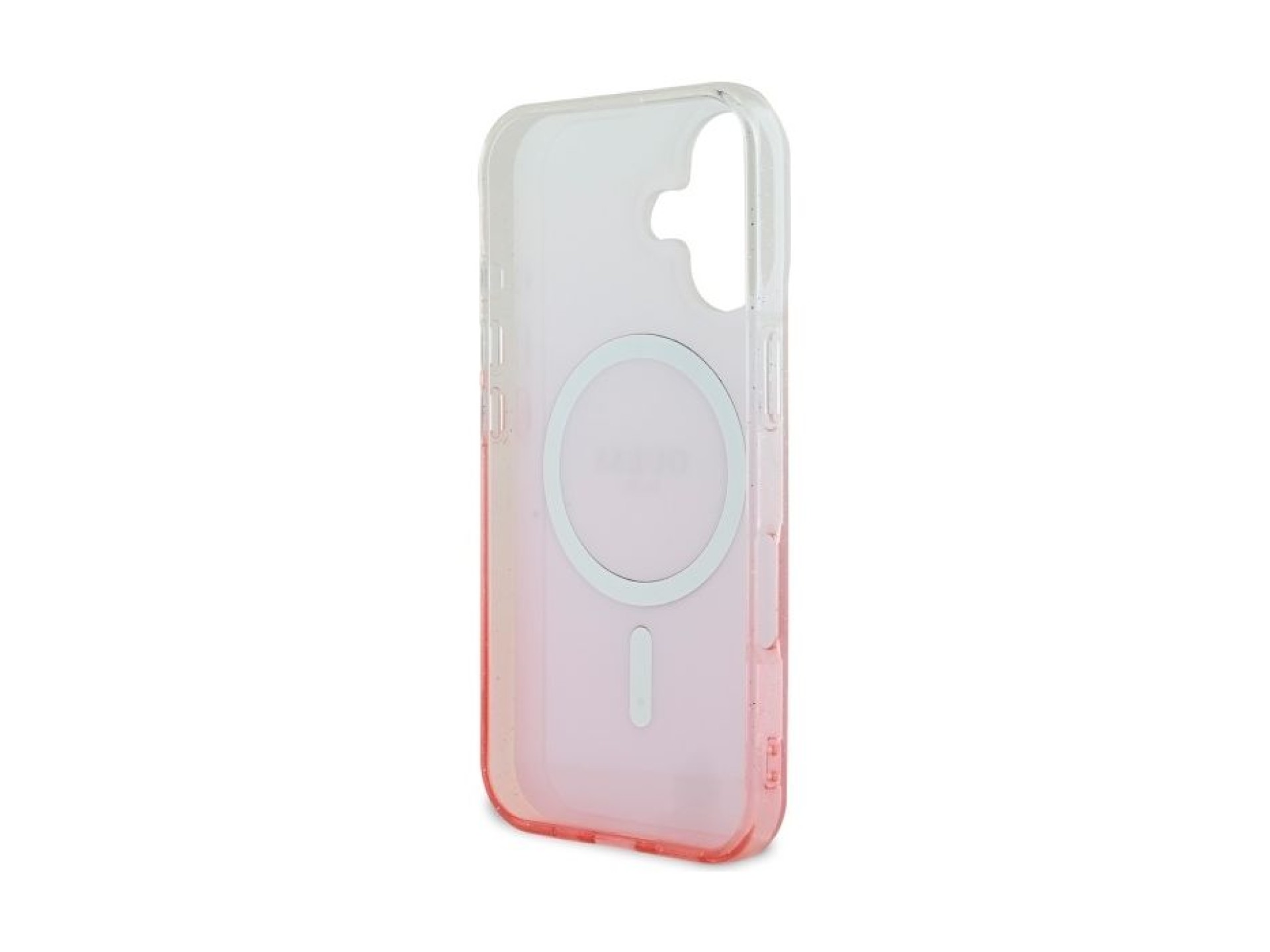 Capa Guess IML Glitter Gradient MagSafe para iPhone 16 - Rosa