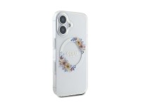 Guess IML Flowers Wreath MagSafe Case for iPhone 16 Plus - Clear Guess IML Flowers Wreath MagSafe Case for iPhone 16 Plus - Clear
