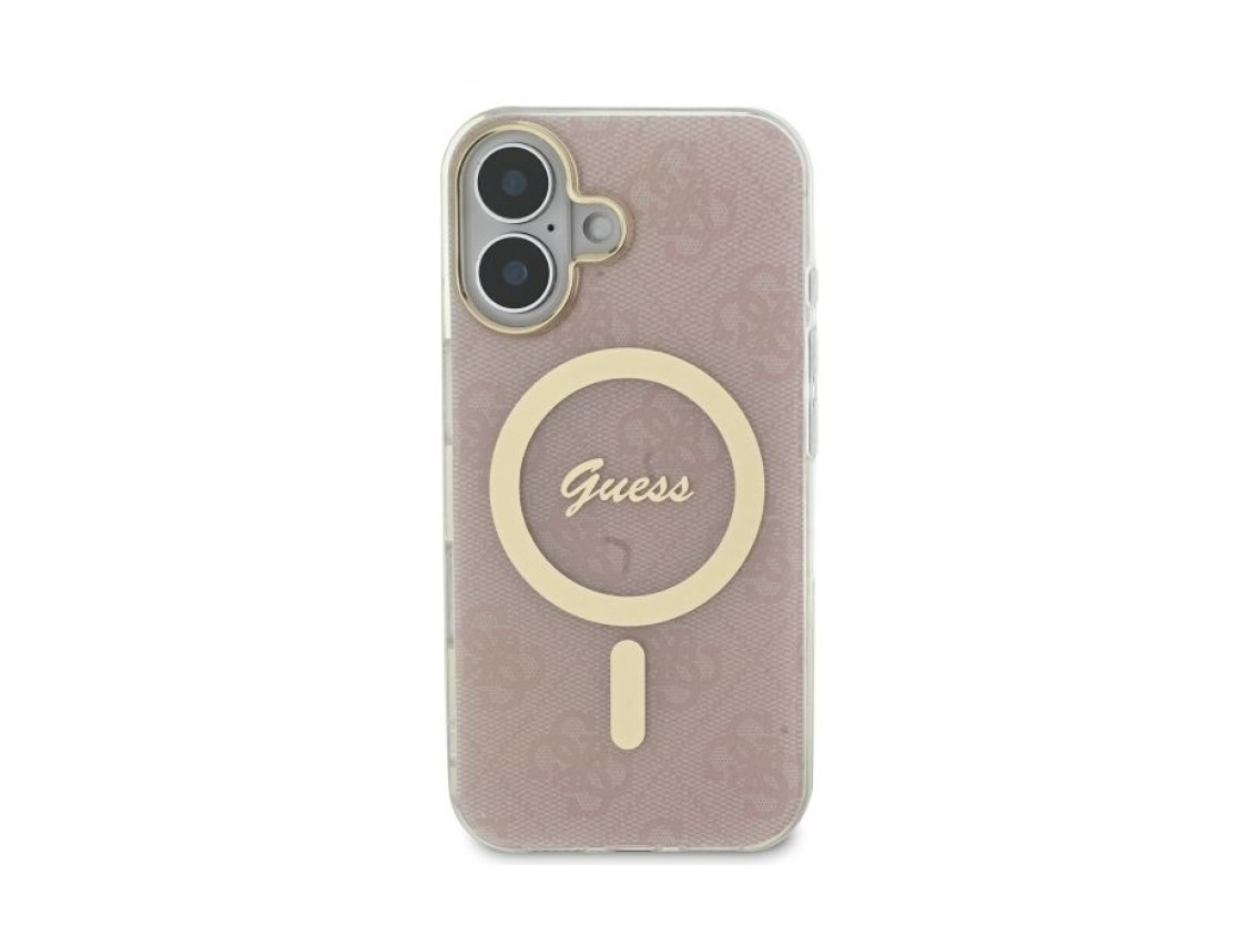 Guess IML 4G MagSafe iPhone 16 Case - Pink