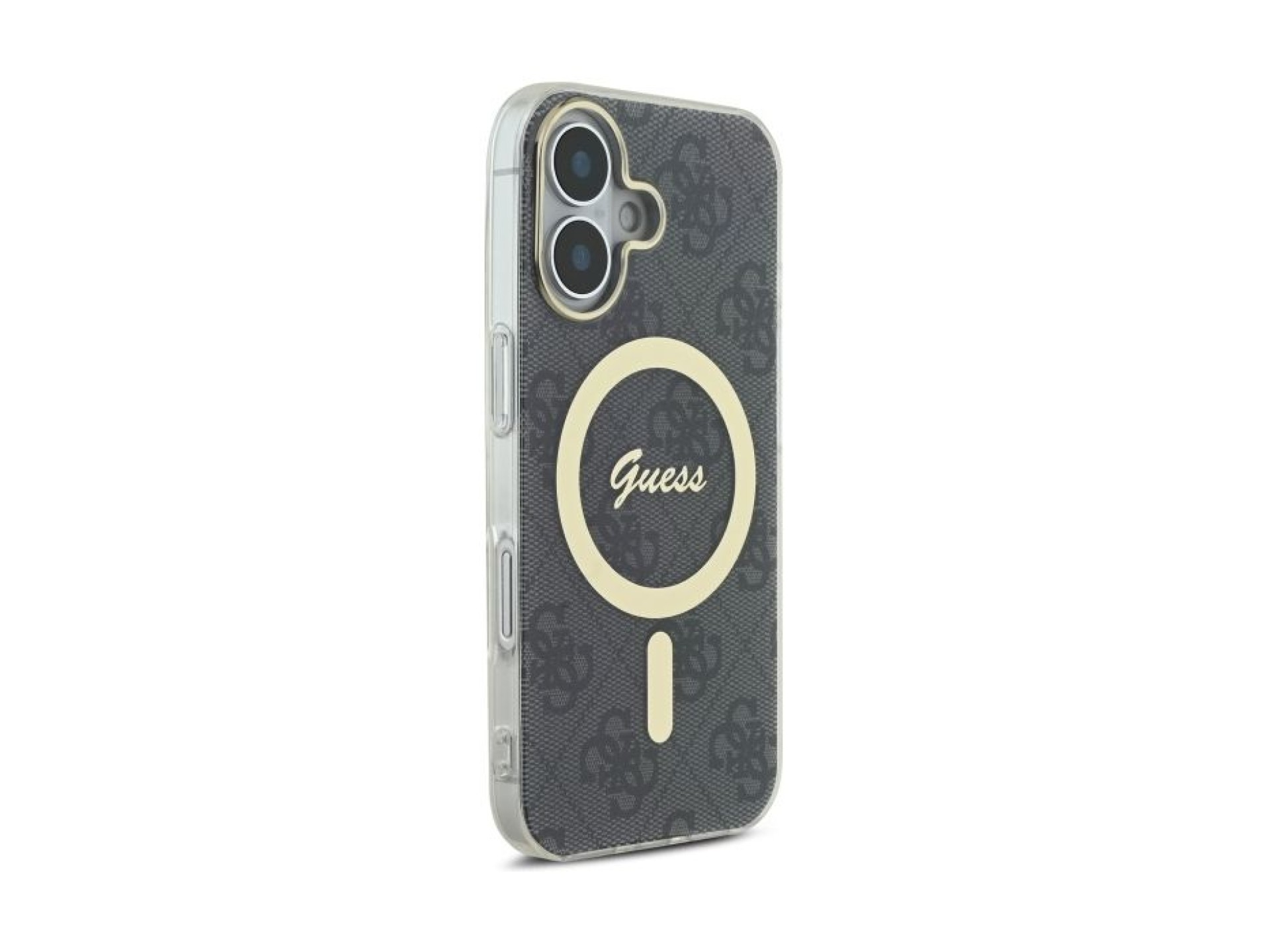 Capa Guess IML 4G MagSafe para iPhone 16 - preta
