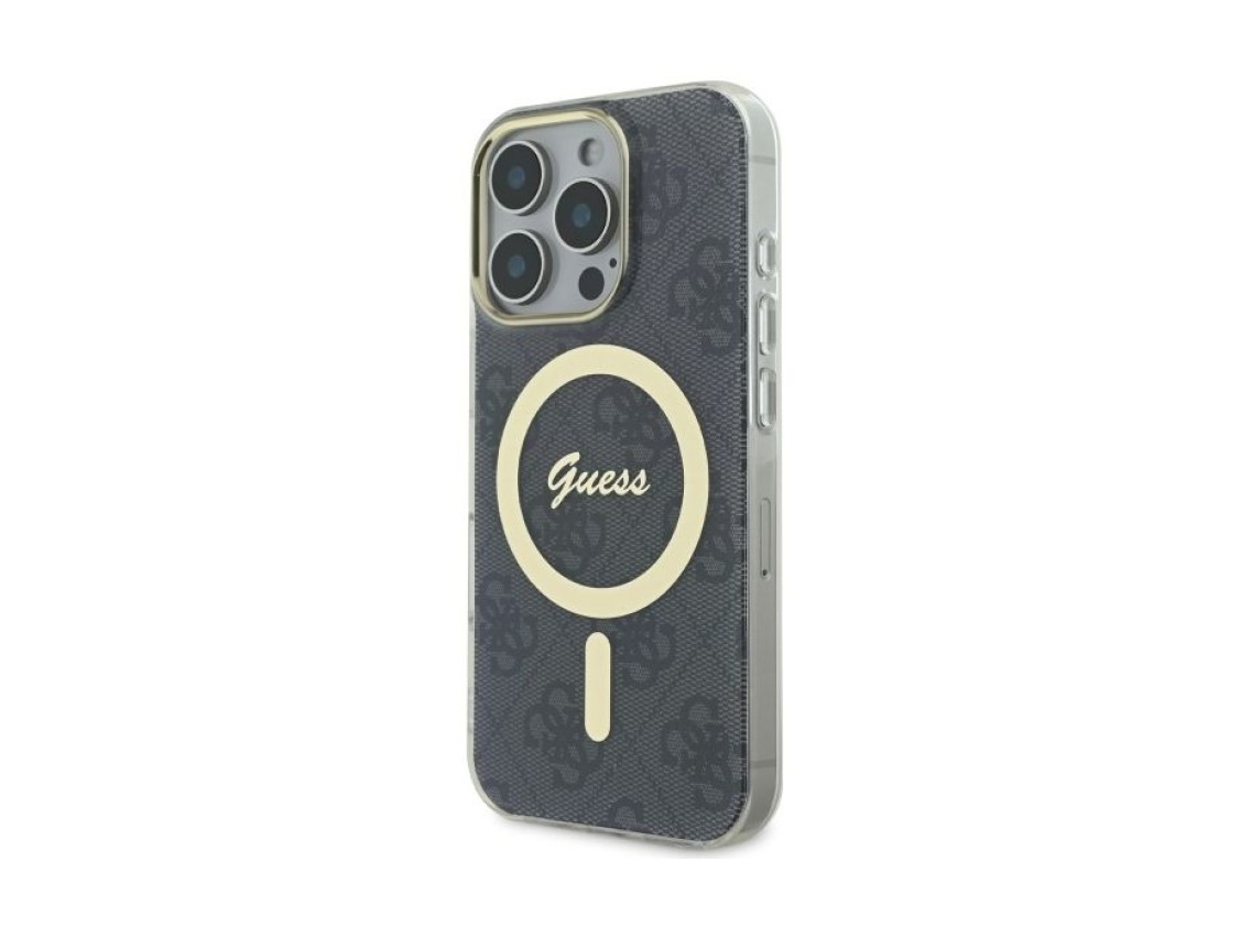 Guess IML 4G MagSafe Case for iPhone 16 Pro Max - Black