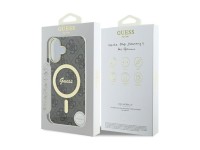 Capa Guess IML 4G MagSafe para iPhone 16 - preta Capa Guess IML 4G MagSafe para iPhone 16 - preta