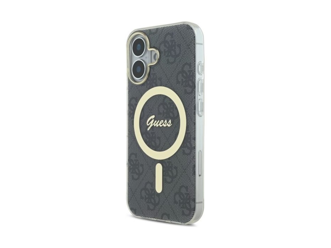 Capa Guess IML 4G MagSafe para iPhone 16 - preta