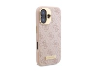 Funda Guess 4G con logo y placa MagSafe para iPhone 16 - Rosa Funda Guess 4G con logo y placa MagSafe para iPhone 16 - Rosa