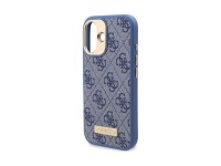 Guess 4G Logo Plate MagSafe Case for iPhone 16 Plus - Blue