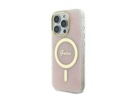 Capa Guess IML 4G MagSafe para iPhone 16 Pro Max - Rosa