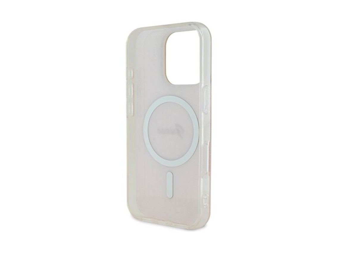 Capa Guess IML 4G MagSafe para iPhone 16 Pro Max - Rosa