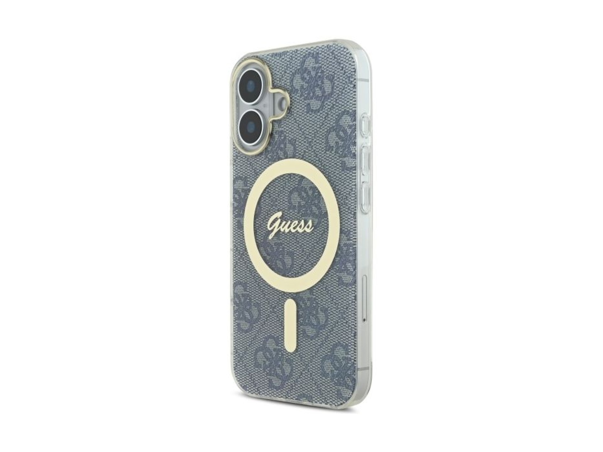 Capa Guess IML 4G MagSafe para iPhone 16 - Azul
