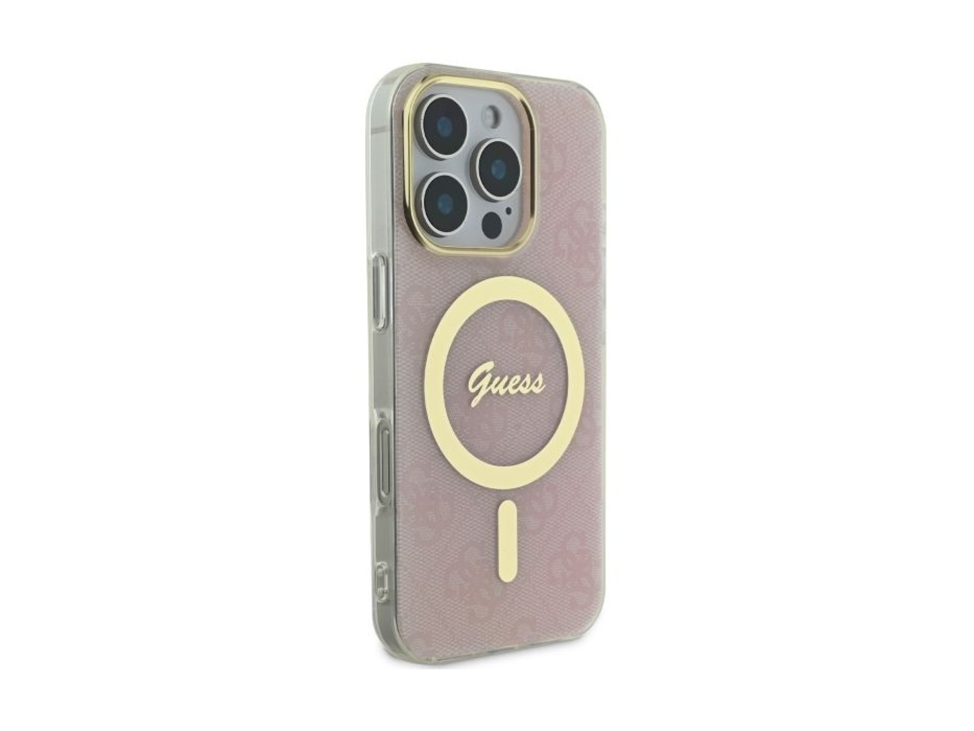 Capa Guess IML 4G MagSafe para iPhone 16 Pro Max - Rosa