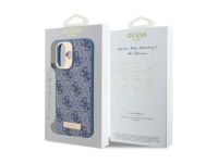 Funda Guess 4G con placa de logotipo MagSafe para iPhone 16 - Azul Funda Guess 4G con placa de logotipo MagSafe para iPhone 16 - Azul