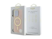 Capa Guess IML 4G MagSafe para iPhone 16 Pro Max - Rosa