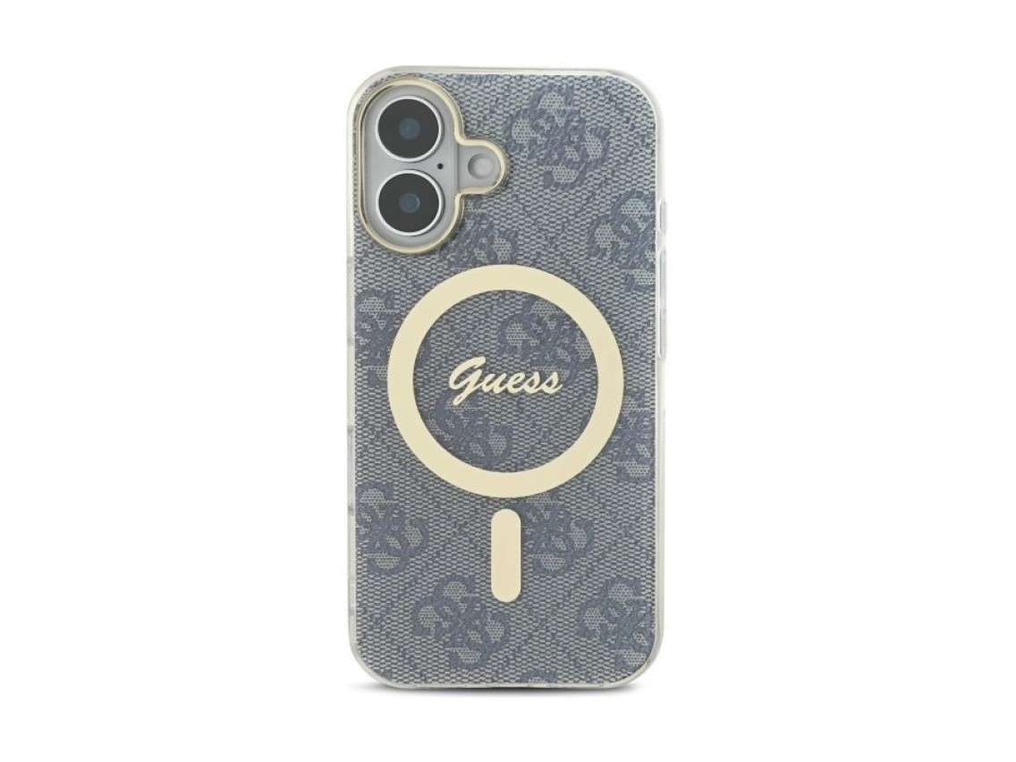 Capa Guess IML 4G MagSafe para iPhone 16 - Azul