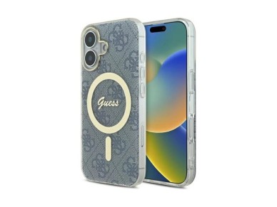 Capa Guess IML 4G MagSafe para iPhone 16 - Azul