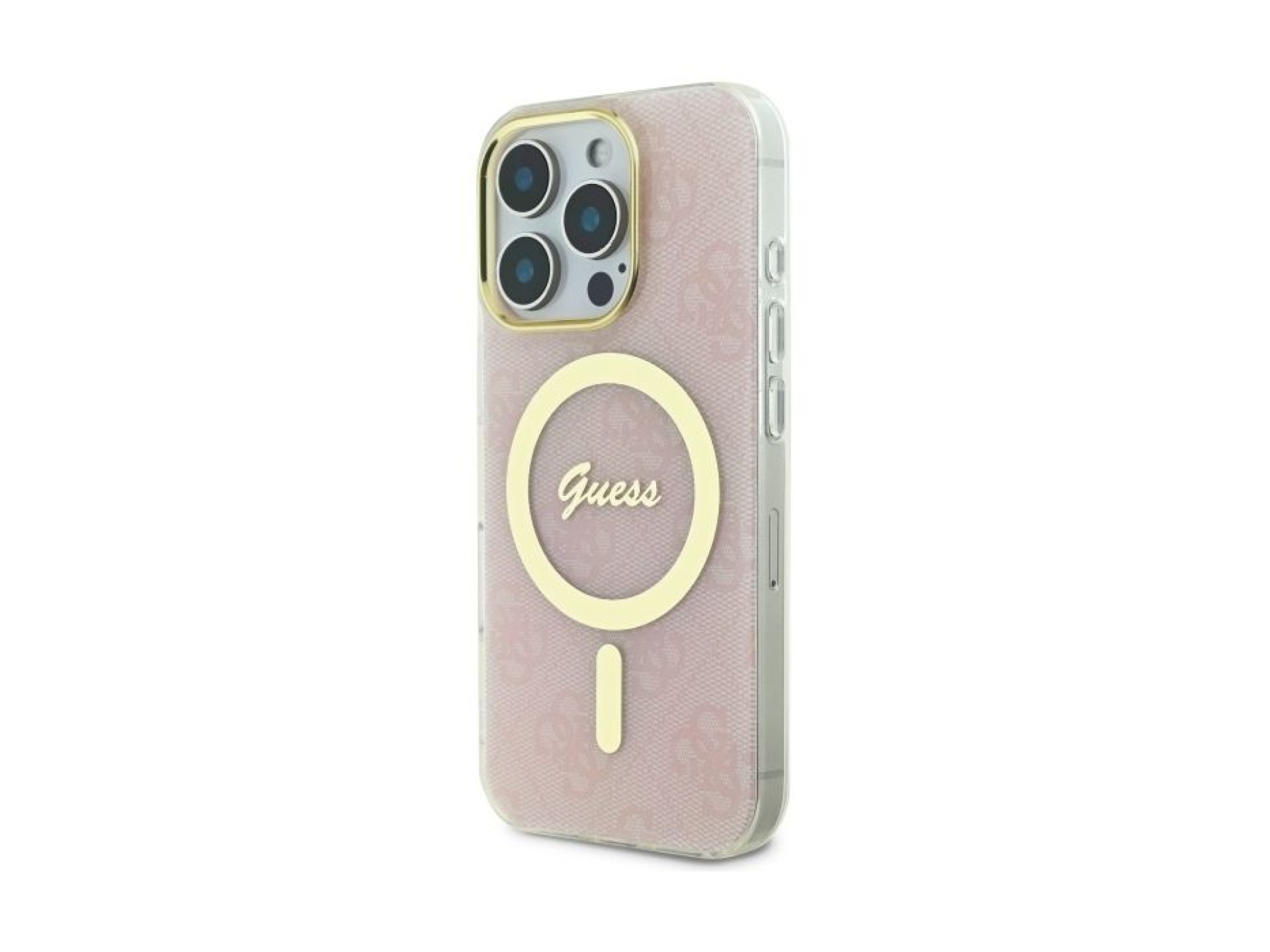 Capa Guess IML 4G MagSafe para iPhone 16 Pro Max - Rosa