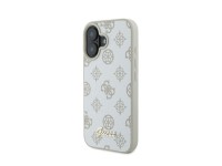 Guess Peony Script Logo MagSafe Case for iPhone 16 - White Guess Peony Script Logo MagSafe Case for iPhone 16 - White