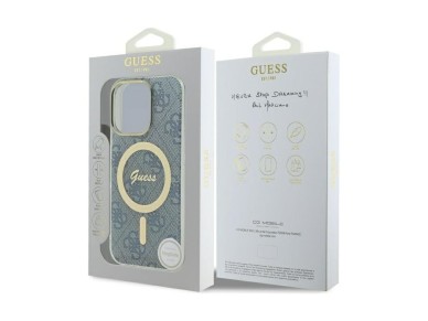 Guess IML 4G MagSafe Case for iPhone 16 Pro Max - Blue Guess IML 4G MagSafe Case for iPhone 16 Pro Max - Blue
