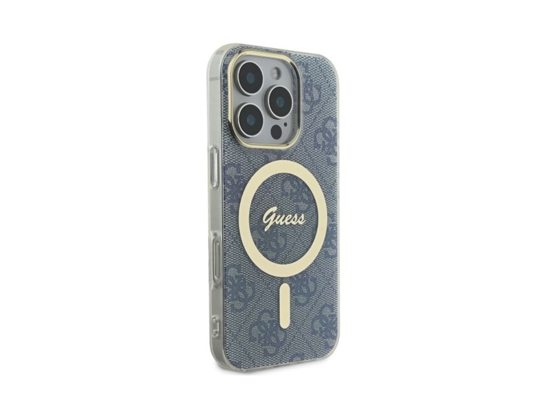 Guess IML 4G MagSafe Case for iPhone 16 Pro Max - Blue