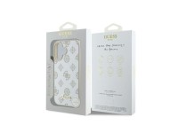 Guess Peony Script Logo MagSafe Case for iPhone 16 - White Guess Peony Script Logo MagSafe Case for iPhone 16 - White