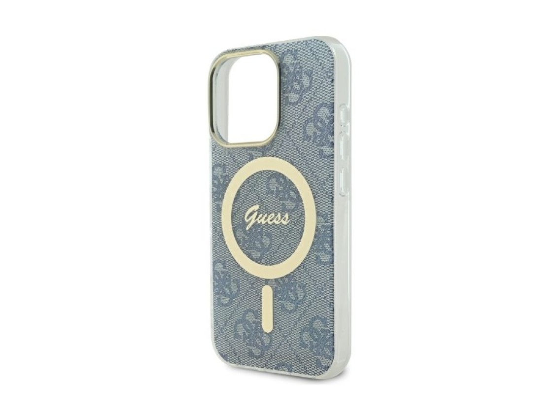 Guess IML 4G MagSafe Case for iPhone 16 Pro Max - Blue
