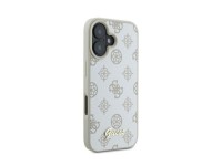 Guess Peony Script Logo MagSafe Case for iPhone 16 - White Guess Peony Script Logo MagSafe Case for iPhone 16 - White
