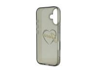 Funda Guess IML Heart para iPhone 16 Plus - Negra