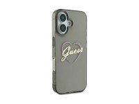 Capa Guess IML Heart para iPhone 16 - Preta Capa Guess IML Heart para iPhone 16 - Preta