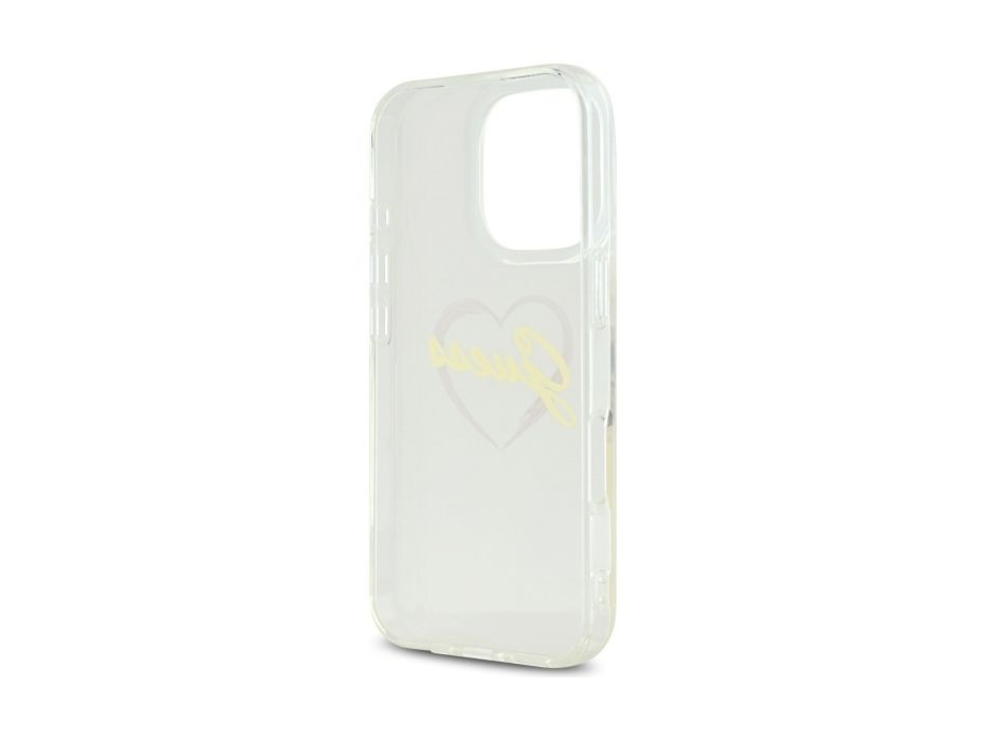 Funda Guess IML Heart para iPhone 16 Pro - Transparente