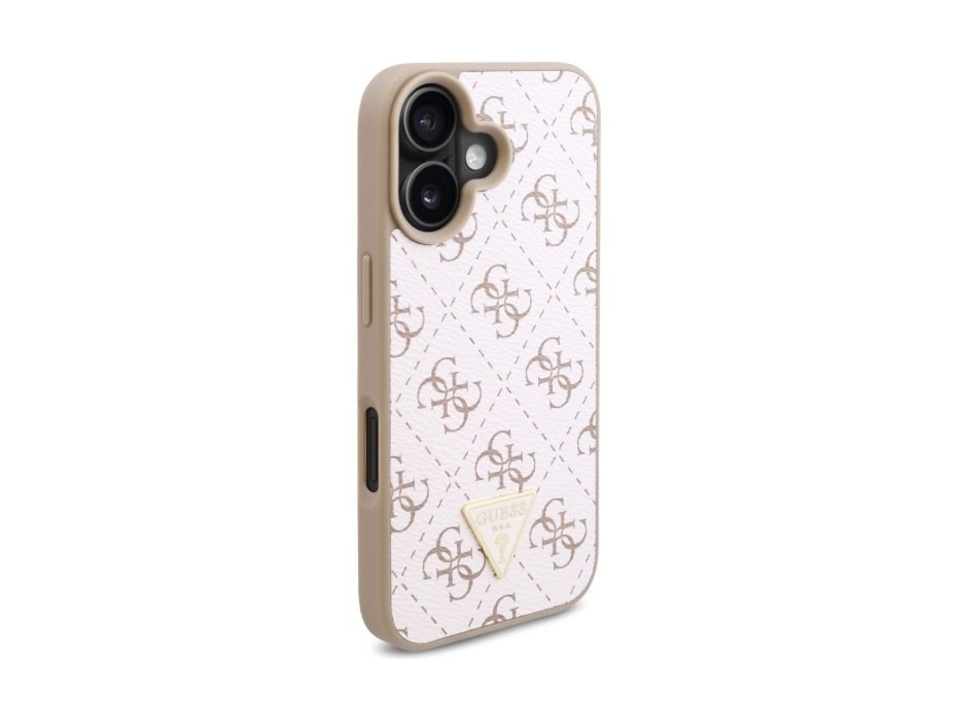 Guess New 4G Triangle Case for iPhone 16 - White