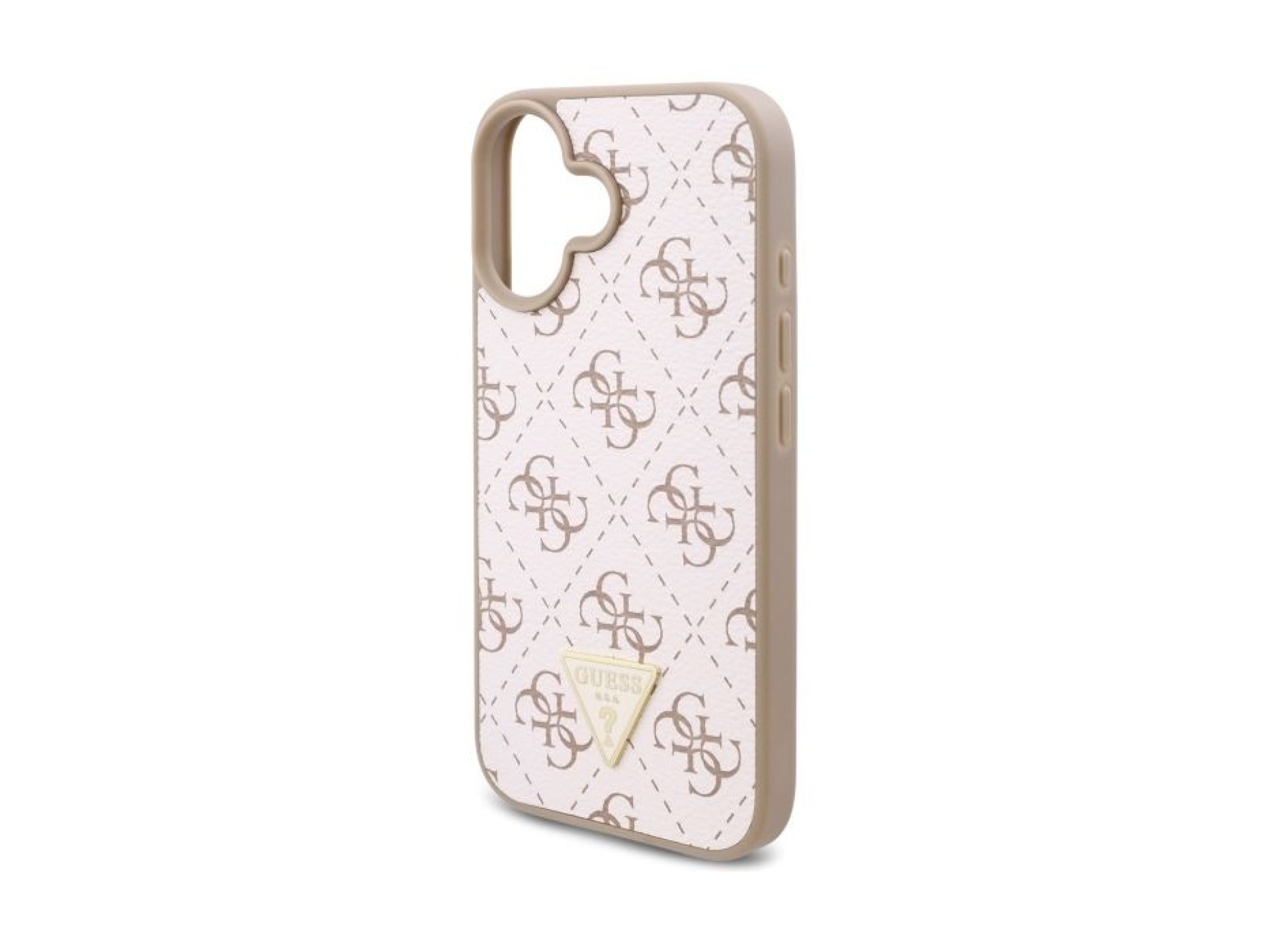 Guess New 4G Triangle Case for iPhone 16 - White