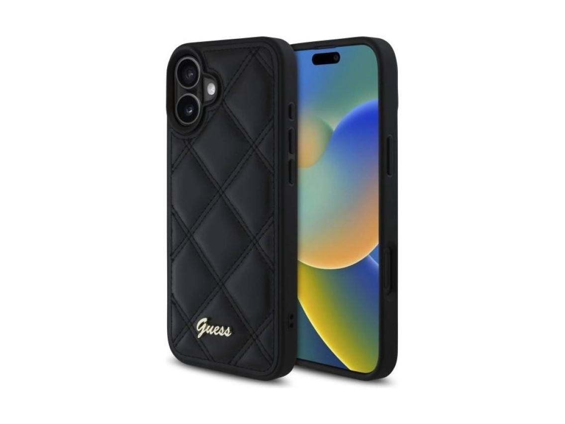 Funda Guess New 4G Triangle para iPhone 16 - negra