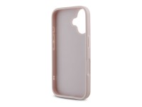 Funda Guess acolchada con logo metálico para iPhone 16 - Rosa Funda Guess acolchada con logo metálico para iPhone 16 - Rosa