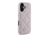 Funda Guess acolchada con logo metálico para iPhone 16 - Rosa Funda Guess acolchada con logo metálico para iPhone 16 - Rosa