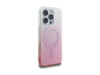 Capa Guess IML Glitter Gradient MagSafe para iPhone 16 Pro - Rosa