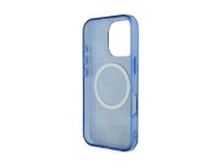 Capa MagSafe Guess IML Peony On 4G Background para iPhone 16 Pro - azul Capa MagSafe Guess IML Peony On 4G Background para iPhone 16 Pro - azul