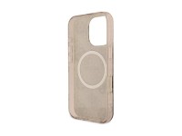 Guess IML Peony On 4G Background MagSafe Case for iPhone 16 Pro - Brown Guess IML Peony On 4G Background MagSafe Case for iPhone 16 Pro - Brown