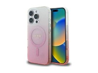 Capa Guess IML Glitter Gradient MagSafe para iPhone 16 Pro - Rosa