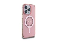 Capa Guess IML com strass e MagSafe para iPhone 16 Pro - Rosa Capa Guess IML com strass e MagSafe para iPhone 16 Pro - Rosa