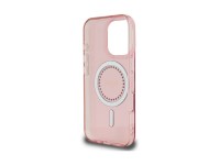 Capa Guess IML com strass e MagSafe para iPhone 16 Pro - Rosa Capa Guess IML com strass e MagSafe para iPhone 16 Pro - Rosa