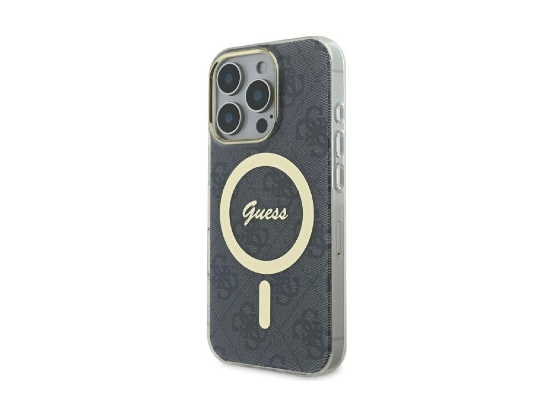 Guess IML 4G MagSafe Case for iPhone 16 Pro - Black