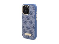 Guess 4G Logo Plate MagSafe Case for iPhone 16 Pro - Blue Guess 4G Logo Plate MagSafe Case for iPhone 16 Pro - Blue