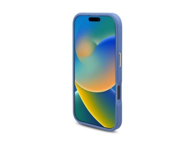Capa MagSafe Guess com placa de log�tipo 4G para iPhone 16 Pro - Azul