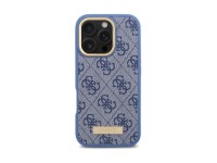 Guess 4G Logo Plate MagSafe Case for iPhone 16 Pro - Blue Guess 4G Logo Plate MagSafe Case for iPhone 16 Pro - Blue