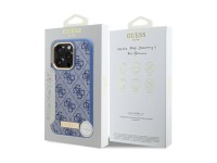 Guess 4G Logo Plate MagSafe Case for iPhone 16 Pro - Blue Guess 4G Logo Plate MagSafe Case for iPhone 16 Pro - Blue