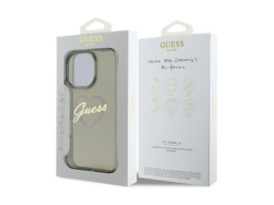 Guess IML Heart Case for iPhone 16 Pro Max - Black Guess IML Heart Case for iPhone 16 Pro Max - Black