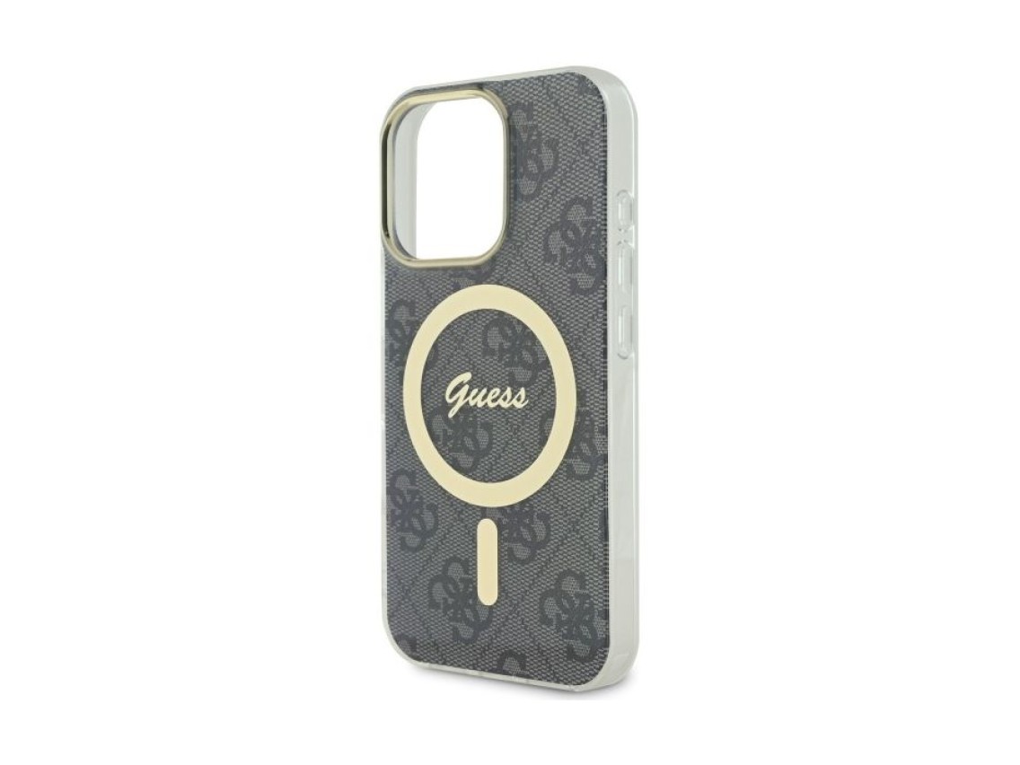 Guess IML 4G MagSafe Case for iPhone 16 Pro - Black