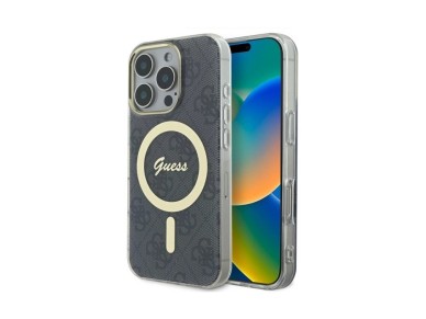 Guess IML 4G MagSafe Case for iPhone 16 Pro - Black Guess IML 4G MagSafe Case for iPhone 16 Pro - Black