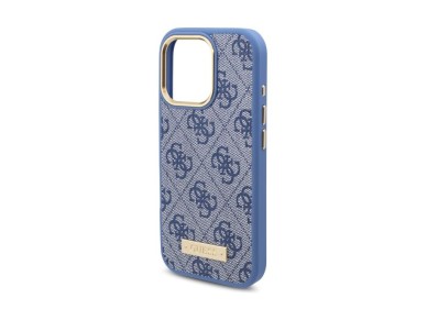 Capa MagSafe Guess com placa de log�tipo 4G para iPhone 16 Pro - Azul